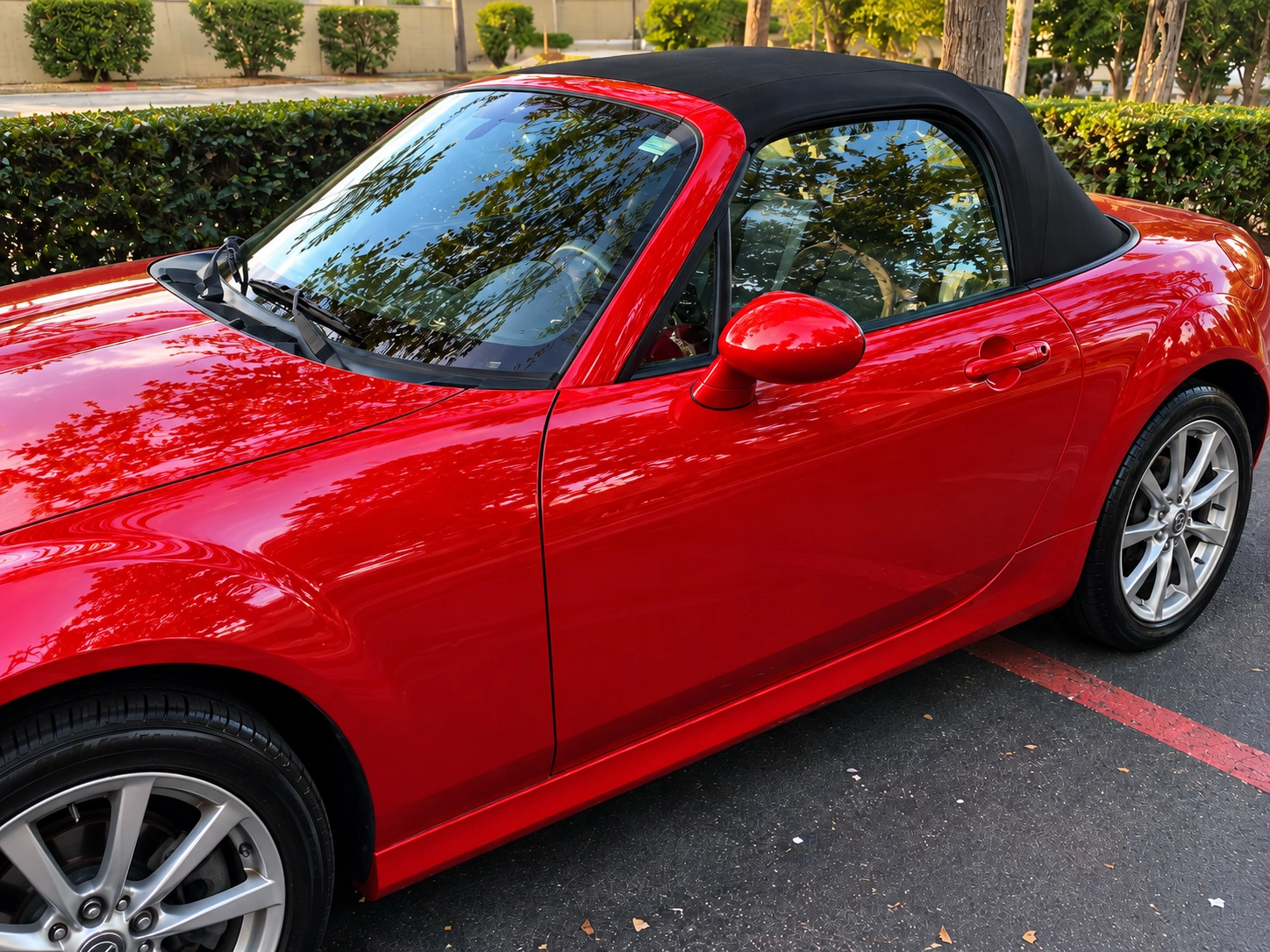 Vehicle finish after ceramic coating